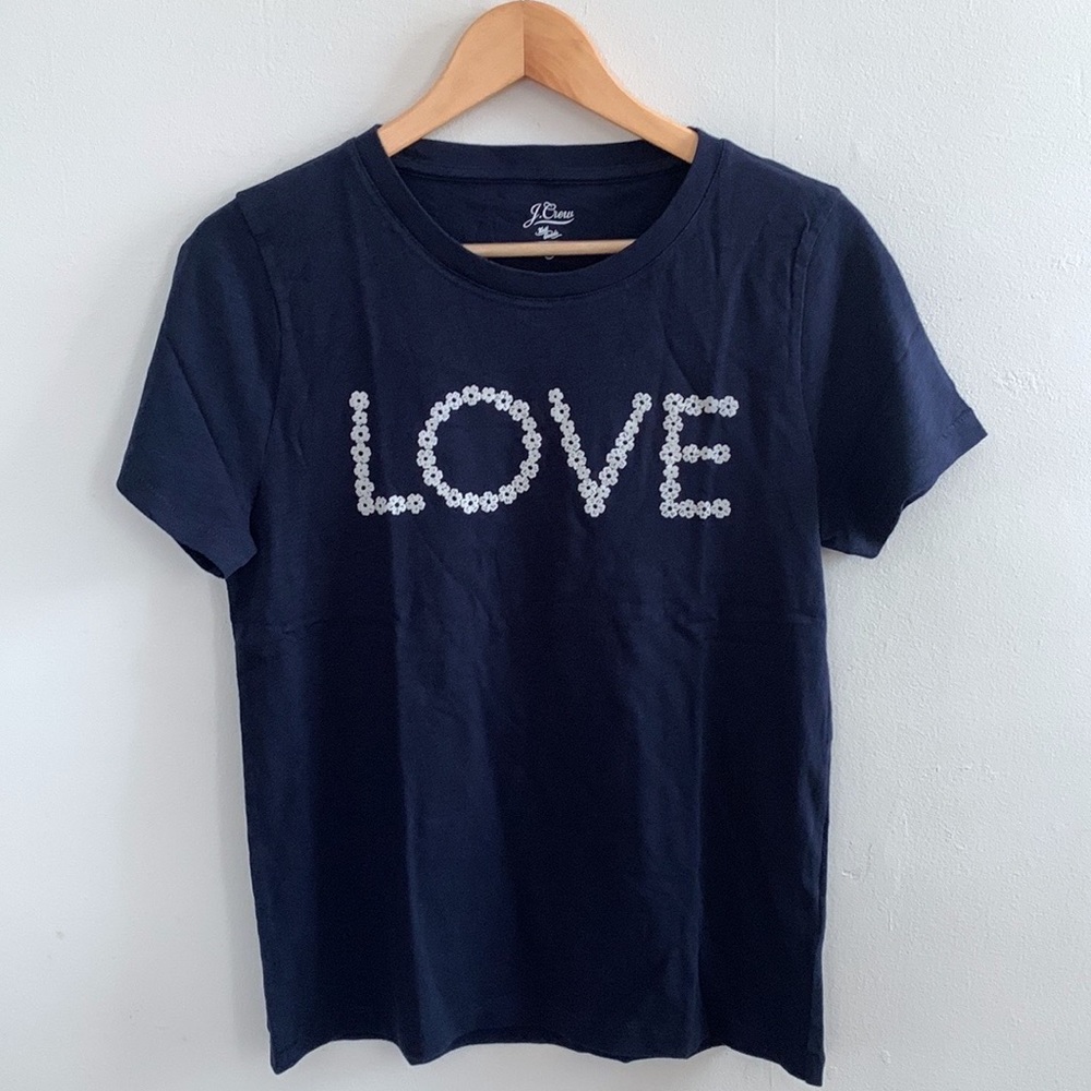 J. Crew Flower Love Crewneck T-Shirt - Picture 5 of 8